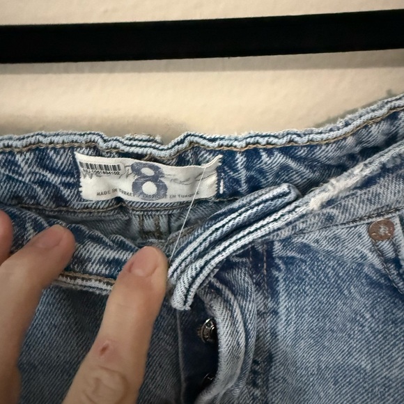 Free people- we the free sweet as beach  - size 8 Jean skirt nwot - Picture 2 of 3